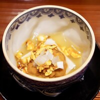 京味 もと井 - たら白子豆腐雲丹ラー油カシューナッツ