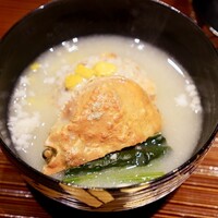 京味 もと井 - セイコガニしんじょ椀物　白味噌仕立て