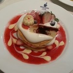 パンケーキ＆スイーツ ブラザーズカフェ - たっぷり苺のパンケーキ(1300円)