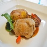 シュマン - 穴子のべニエ　フォアグラ添え