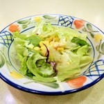 Oribunooka - セットのサラダ。Aセット、ミニサラダとスープのセット280円。