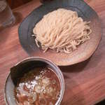 つけ麺屋 やすべえ - つけ麺（中盛・つぶし生にんにく）７２０円(2013.12.2)