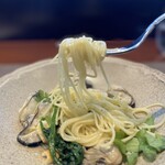イリエスケープ - 牡蠣とグリッシーニのパスタ