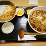 そば勘兵 - 料理写真:カツ丼蕎麦セット