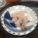 分福寿司 - ウマヅラハギの身と肝のつまみ