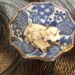 分福寿司 - ウマヅラハギ　皮のポン酢あえ