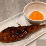 食楽処 気まぐれ - 月見つくね 300円(税込)。