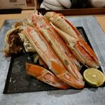 Sushi Tempura Gosakutei - ●夕食 単品。中瓶B 770+焼酎ﾎﾞﾄﾙ3850+ﾋﾚ酒1078+ﾂｷﾞ酒495+ｽﾞﾜｲｶﾆﾎﾞｲﾙ4378+活車ｴﾋﾞ塩焼748X3尾+ﾌｸﾞ唐揚1730+1386+天婦羅1276+細巻(ﾄﾛ鉄火1100+ﾄﾛﾀｸ1100)=18,139円 