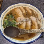 烈志笑魚油 麺香房 三く - 肉かけ並