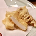 花いち - あおりいかと干いも天ぷら