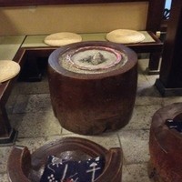 うかい鳥山 - 待合所にて　火鉢で暖がとれます