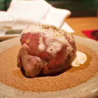 焼鳥  吉祥 - ●前菜
                      旬菜の生ハム包