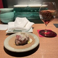 焼鳥  吉祥 - ●前菜
                    旬菜の生ハム包