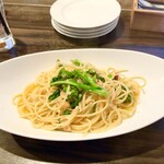 ピッツエリアバール　CACTUS　D'ORO - ・桜海老と菜の花のペペロンチーノ　スパゲッティー