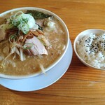 Ichimaru - 濃厚野菜みそラーメン 1200円 白めし 無料