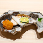 THE SUSHI GINZA 極 - 寒鰆の酒塩焼き 金柑の蜜煮 聖護院蕪
