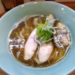 Chuukasoba Tsunoi - 貝出汁そば（鶏胸肉・あさりトッピング）