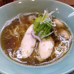 中華そば つの井 - 貝出汁そば（鶏胸肉・あさりトッピング）