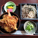 大助 - 天ぷらセット（冷たいお蕎麦）980円