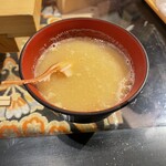 鮨ざこや - エビ味噌汁