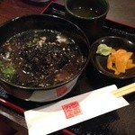 万両 - のり茶漬けセット、お漬物付き♫