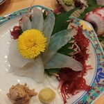 鮮魚 きかん坊 - ウマヅラハギの刺身（肝醤油）