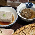 喜八 - そば豆腐 そば茶団子