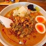 あかふじ - 担々麺¥880TPバター100最高に旨い(ToT)