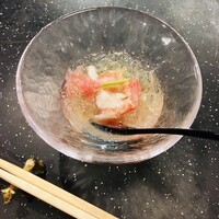 肉の匠 将泰庵  船橋本店 - ずわい蟹と帆立とグレープフルーツのジュレ