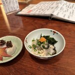 Teuchi Soba Ookawaya - 牡蠣酢と里芋田楽