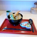 蕎麦割烹  倉田 - 大海老とお野菜 天丼