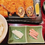 とんかつ新宿さぼてん - 料理写真:黒胡麻チーズ巻きかつ　御膳