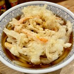 Choumei Udon - 日替わりランチ定食 かけうどん+人参と玉ねぎのかき揚げ