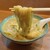 うどん 錦 - 料理写真:太くてもっちりした手打ちうどん。カレー汁をしっかり絡め上げます♪