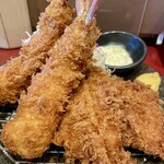 Tonkatsu Tamafuji - 海老2鶏2のセット