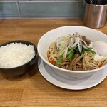 Ramen Hibari - 汁なしタンタン
                        温玉トッピング
                        ごはん