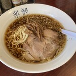 楽観 - 醤油らーめん琥珀（醤油）890円＋麺大盛120円＝1010円