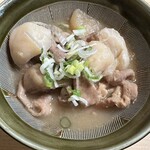 地与庵 - もつ煮 （宴会）　(2023/12)