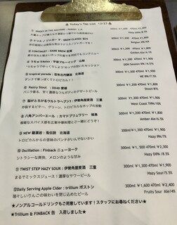 h ENDOJI BREWING NAGOYA CITY - この日のTAP LIST