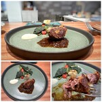 Refugeforestiere 五島 - ＊普段ホホ肉の煮込みは好みませんが、片面をカリッと焼かれ中はトロトロ。 玉葱の甘みを感じるソースと共に頂くと美味しくて。初めてホホ肉の煮込みを美味しいと思えました。 調理の技を感じましたヨ。