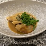 ラ・ボンバンス祇園 - 白身魚の白味噌、フォアグラ