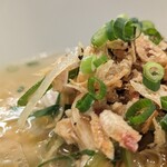 七席中華 コバコ - トッピングのエシャロットのフライが、さり気なくて‥合ってた〜。