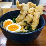 讃州手打ちうどん 我龍 - 親子天ぶっかけ温990円