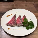 初音 - A5和牛、かめのこの紹興酒漬け