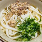 228769754 - メニュー:かしわうどん ¥390(税込)