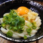 須崎食料品店 - 温小に生卵と生姜に青葱～320円[税込み]♡