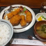 こいわ軒 - カキクリームころっけセット(\1300)