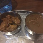 Mirisu - ごはんが進むドライタイプのチキンカレーとほっくり食感がたまらないラジマを使ったダルカレー