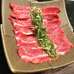 Domestic beef sashimi