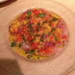 カルテット - 寒ブリのカルパッチョ（１，０００円）２０１３年１１月